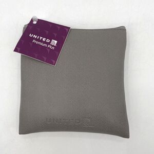 United Airlines Premium Plus Therabody Amenity Travel Kit Square Gray 2025 NEW